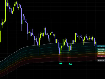 トレンド内の押し目を数値化するフィボナッチ系インジケーター「Fibonacci Trend Continuation Signals」をレビュー！